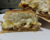Foto del paso 9 de la receta: Sánduche🥯de pollo🍗y jamón🥓hawaiano🍍con queso🧀🥯🥪..