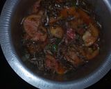 A picture of step 2 of Fried Omena.