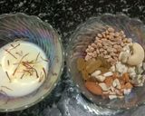 A picture of step 1 of Kesar Pista Kulfi.