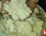 A picture of step 2 of Badam Halwa.