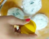 A picture of step 7 of Bread Idli.