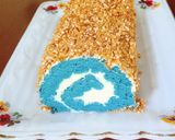 Foto langkah ke 9 dari resep Blue Velvet Roll Cake / Bolu Gulung Blue Velvet.