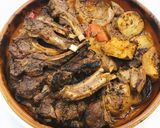 A picture of step 5 of Grilled Lamb Chops with Squash and Potatoes.