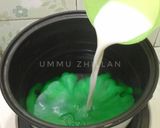 Foto langkah ke 3 dari resep Puding Sutra Pandan.