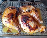 Foto del paso 3 de la receta: Pollo asado con mostaza, limón y papitas fritas