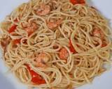 Aglio Olio Spicy Tuna & Shrimp langkah memasak 5 foto