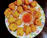 A picture of step 2 of Cauliflower Pakoda.