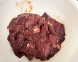 A picture of step 2 of Grilled Pork Liver with Yakiniku Sauce.