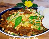 Hình bước làm 3 của món Gỏi đu đủ khô bò