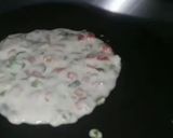 A picture of step 8 of Suji chilla.