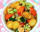 Foto langkah ke 6 dari resep Sapo Tofu Udang.
