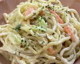 A picture of step 5 of Easy Ramen Salad with Mayo and Sesame Dressing.
