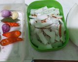 Foto langkah ke 1 dari resep Jangan deso (sayur tempe pedas + teri kecil).