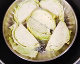 A picture of step 1 of Cabbage malai curry.