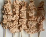A picture of step 2 of Crispy Skewered Soy Meat with Sansho Pepper.
