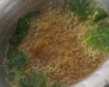 A picture of step 3 of Pudina kadha.