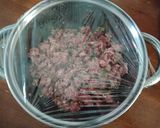 Hình bước làm 2 của món Bò băm viên sốt teriyaki