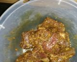 A picture of step 1 of Split Mung beans w braised Beef.