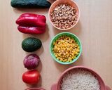 Foto del paso 1 de la receta: Ensalada con vegetales de estación tipo Poke bowl