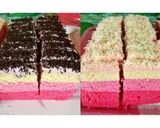 Foto langkah ke 4 dari resep Pink Ombre Steamed Cake.