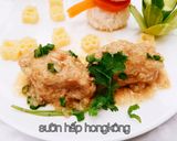 Hình bước làm 3 của món Sườn hấp hongkông