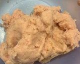 A picture of step 1 of Dumplings served with chilli oil and soya sauce dipping.