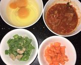 Hình bước làm 1 của món Cơm Rang Kim Chi