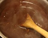 A picture of step 2 of Lamb steak dive in chocolate sauce.