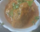 A picture of step 4 of Kaddu kofta curry.