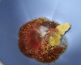 A picture of step 2 of Kentucky fried chicken burger.