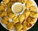 A picture of step 2 of Potato fritters aloo pakoda.
