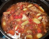 Foto del paso 29 de la receta Pollo en salsa confitada de cebolla roja y pimiento asado