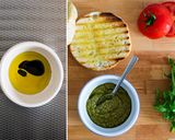 A picture of step 6 of Fun'ky' Pesto Burger.