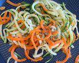 Foto del paso 2 de la receta: Huevo escalfado en nido de calabaza y zanahoria