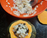 Foto del paso 4 de la receta: Arroz dulce con pasas en calabaza (receta árabe)