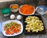 Foto del paso 1 de la receta: Tarta de verduras 🌽🥕🥔🧅