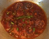A picture of step 7 of Cabbage Manchurian.
