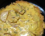 A picture of step 4 of Spanish Omelet with an Indian Twist.