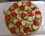Foto del paso 9 de la receta: Pizza sin gluten o normal con queso y verduras