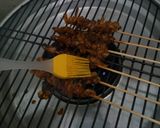 Foto langkah ke 4 dari resep Sate Jamur No Kolesterol + Saus Kacang #pr_sate.