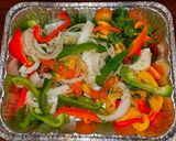 A picture of step 5 of Mike's Smoked Fajita Wraps.
