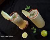 A picture of step 4 of Sabja seeds Raw mango summer drink.