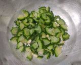 A picture of step 3 of Bitter gourd Omelette.
