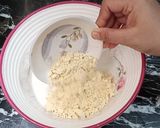 A picture of step 1 of 3 color Pakora Karhi.