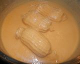 Foto del paso 5 de la receta Contra muslos de pollo rellenos de jamón y queso en salsa