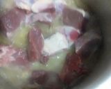 A picture of step 2 of Gobhi Palak gosht.