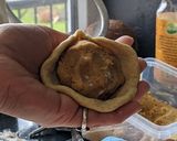 A picture of step 12 of Puran poli.