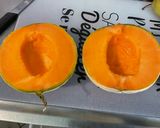 Une image de l'étape 2 de Salade composée de melon à la mortadelle farcie et feta.