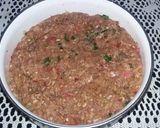 A picture of step 1 of Chapli kabab.