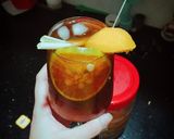 Hình bước làm 4 của món Trà đào cam sả